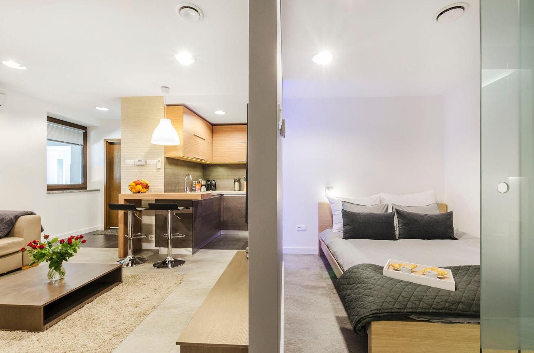 Lupoapartments Kosynierow Klimatyzacja Dostep Na Kod Лодзь Номер фото